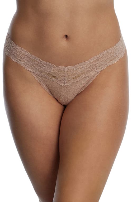 Shop Skarlett Blue Goddess Lace Thong In Nylon