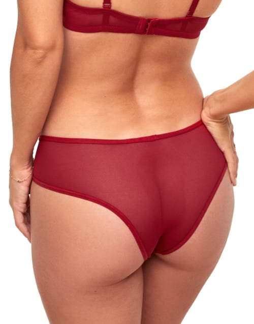 Shop Adore Me Emmeline Cheeky Panties In Dark Red