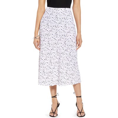 Halogen Bias Cut A-Line Skirt, Ivory
