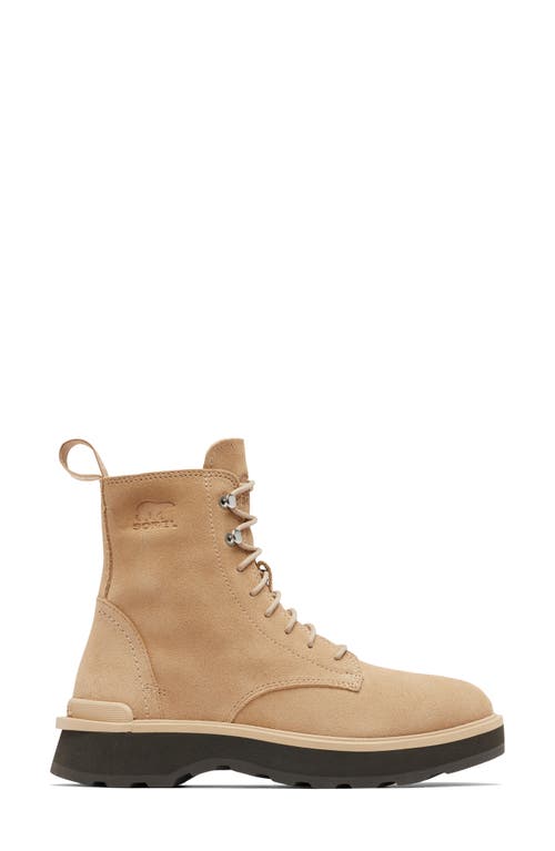 Sorel Hi-line Lace Womens Leather Lace-up Booties In Canoe/tawny Buff