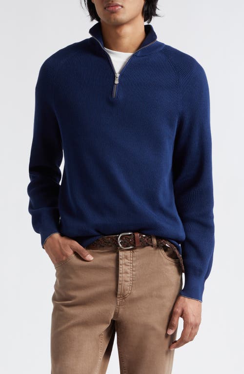 Brunello Cucinelli Rib Cotton Pullover at Nordstrom, Us