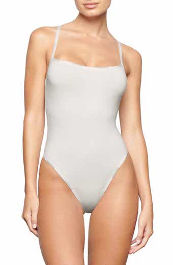 SKIMS Double Scoop Neck Bodysuit NWT White Size XS - $45 (33