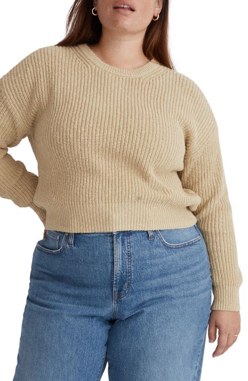 Madewell Textural Knit Sweater in Pale Lichen
