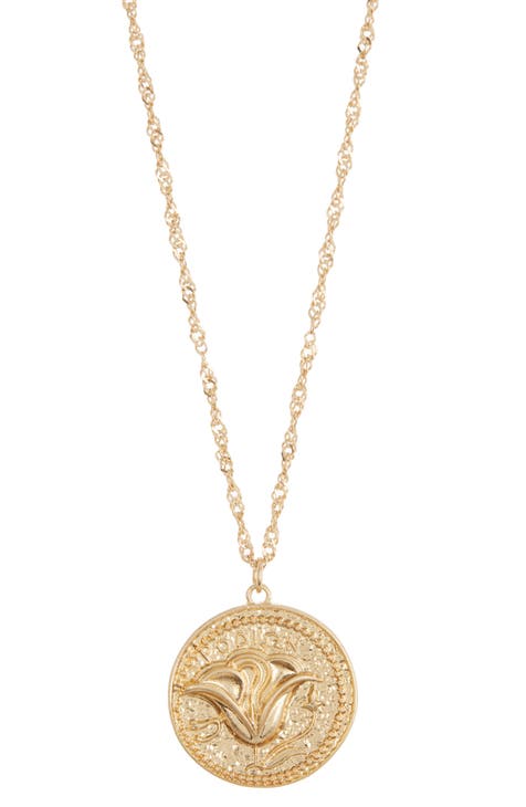 Heirloom Coin Pendant Necklace