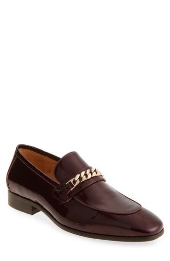 Maison Forte Kashmir Patent Leather Slip-on Shoe In Burgundy