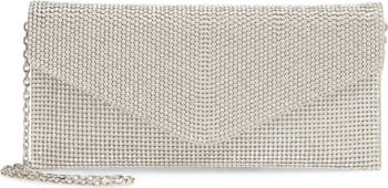 Judith Leiber Couture Beaded Envelope Clutch Emerald
