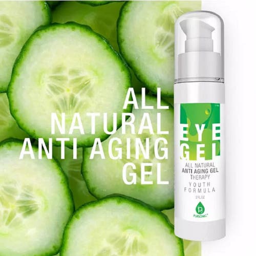 Shop Pursonic All Natural Professional Anti Aging Eye Gel 2 oz In Green