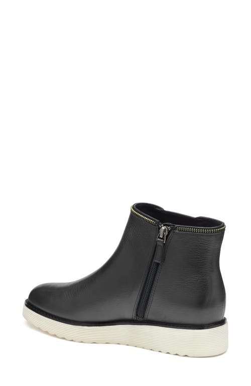 Shop Johnston & Murphy Mitzi Ankle Boot In Black Calfskin