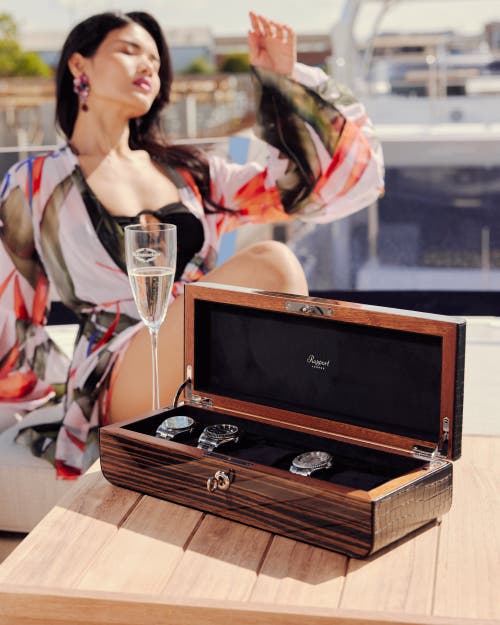 Rapport London Mayfair Five Watch Box In Brown