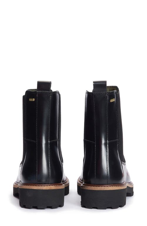 Shop Barbour Harmby Chelsea Boot In Polished Black