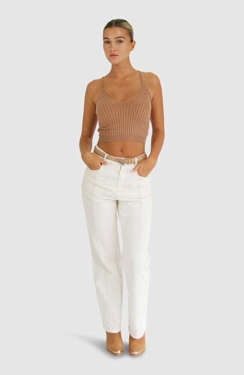 Shop Belle & Bloom All I Need Knit Crop In Oat