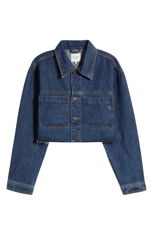 Hidden Jeans Classic Crop Denim Jacket In Dark Wash