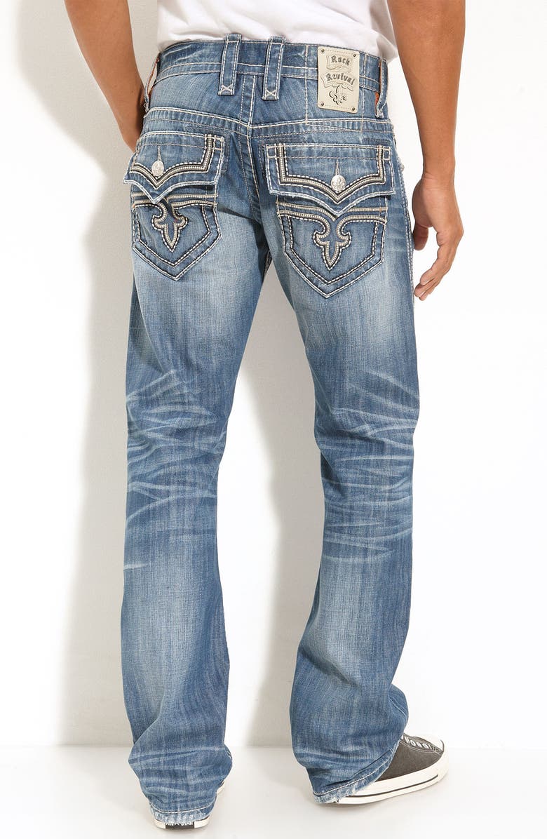 Rock Revival 'Wesley' Straight Leg Jeans (Light Blue Wash) | Nordstrom
