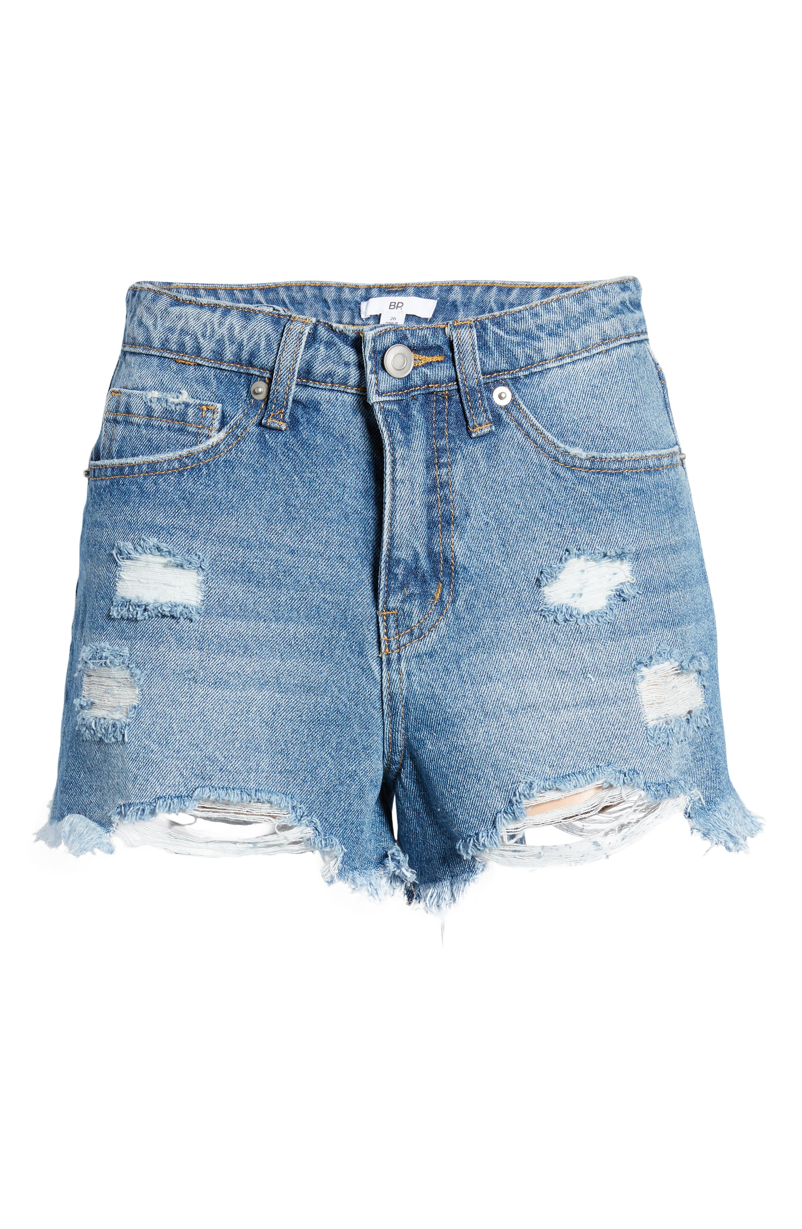 denim shorts with flowers