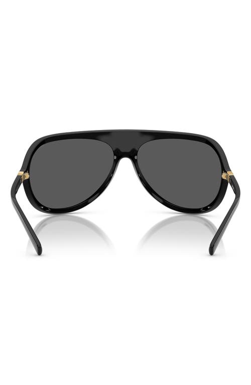 Miu Miu Runway Oversized Aviator Sunglasses In Dark Grey