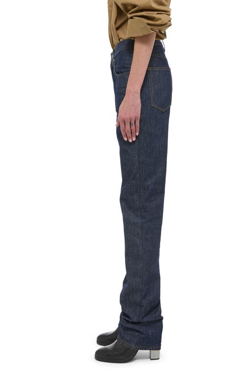 Helmut Lang High Waist Slim Jeans In Raw Indigo