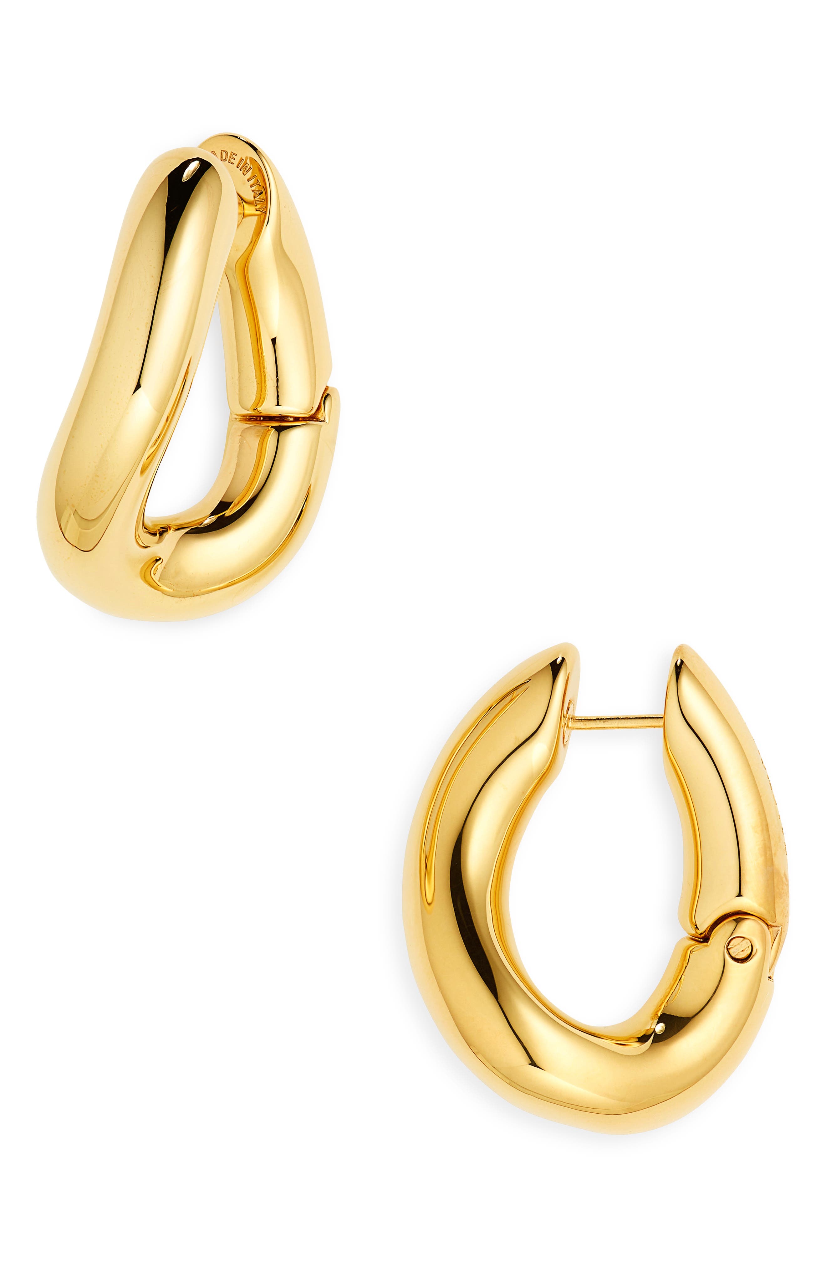 Balenciaga Hoop Earrings in Shiny Gold at Nordstrom