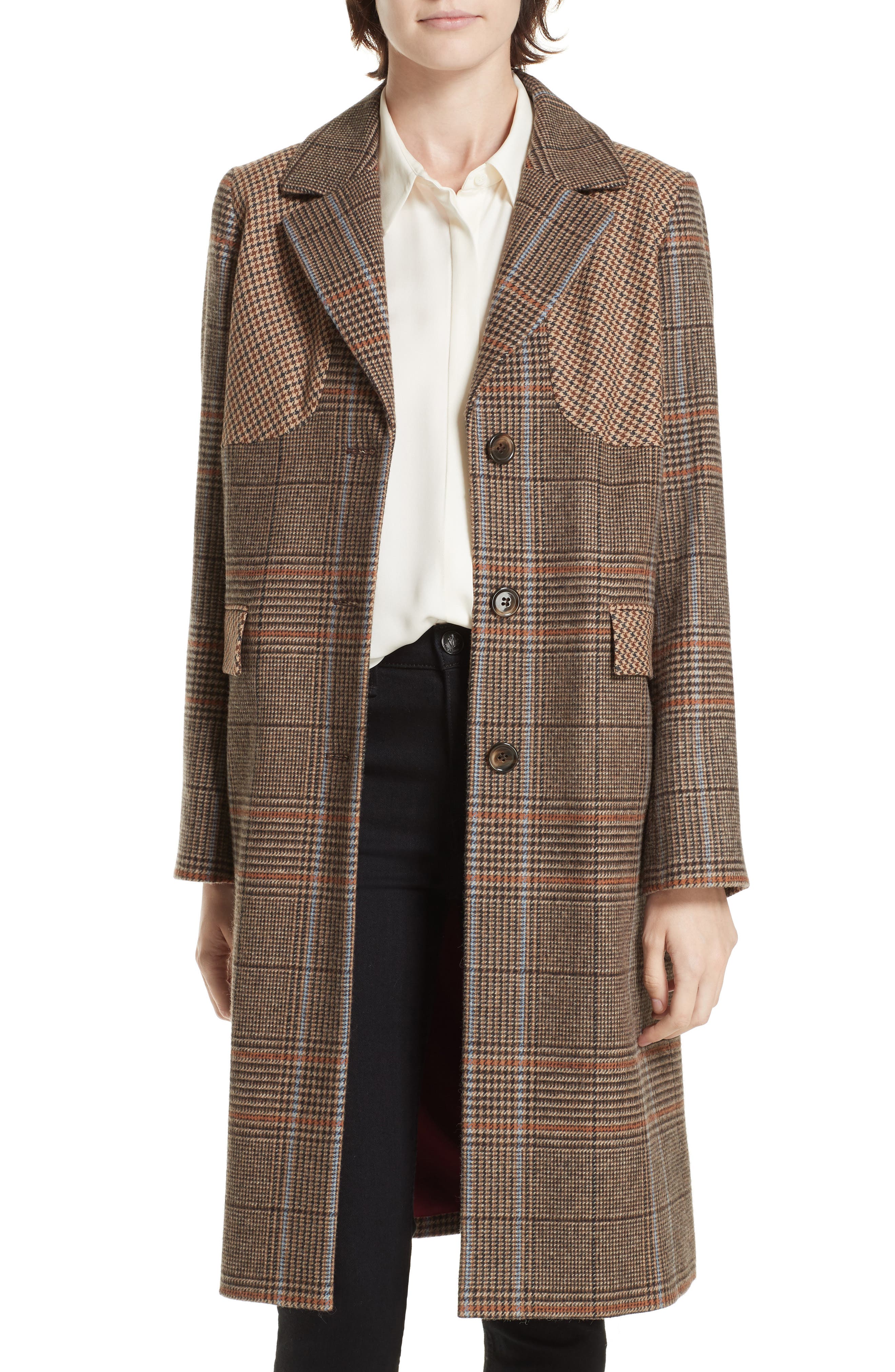 helene berman check coat