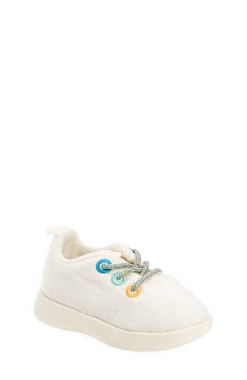 Shop Allbirds Kids' Wool Runner Sneaker In Natural White/natural White