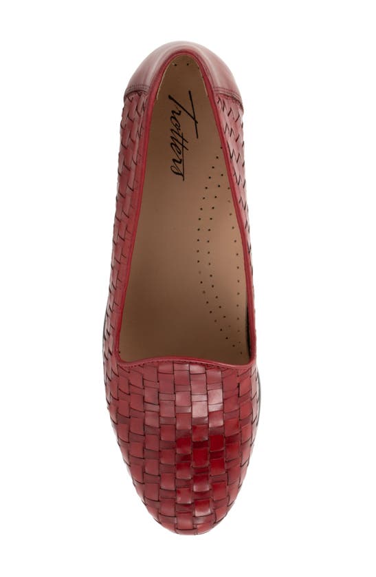 Trotters Liz Slip-on Loafer In Red Calfsk