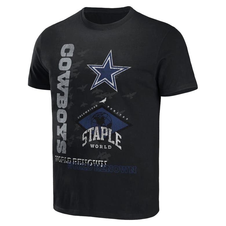 STAPLE NFL X STAPLE BLACK DALLAS COWBOYS WORLD RENOWNED T-SHIRT