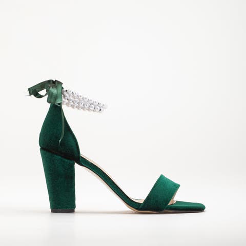 Green Block Heel Sandals for Women Nordstrom