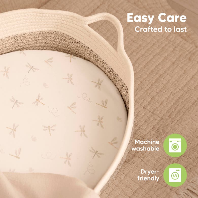 Keababies 2-pack Isla Fitted Bassinet Sheets In Meadow