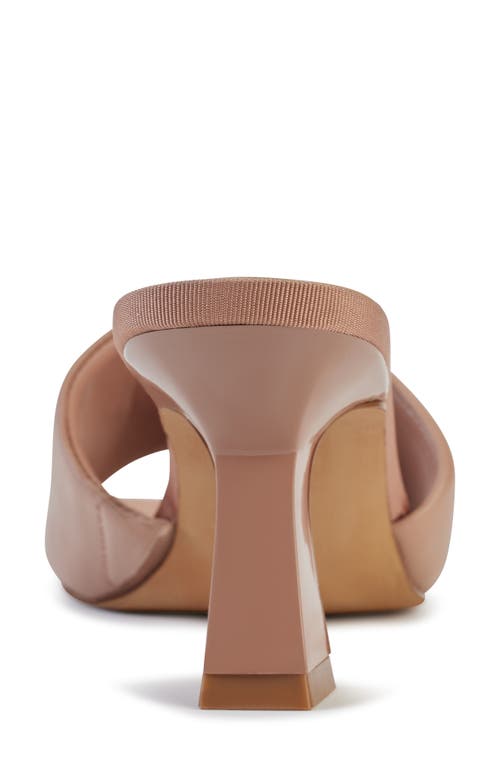 Dkny Keke Womens Embossed Leather Slide In Blush