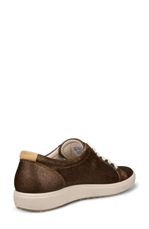 Shop Ecco Soft 7 Sneaker In Bronze Antique