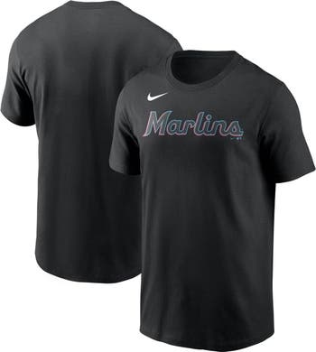 Men's Miami Marlins Nike Black Alternate Replica Team Jersey