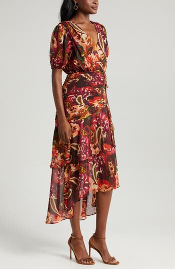 Tahari tiered clearance dress