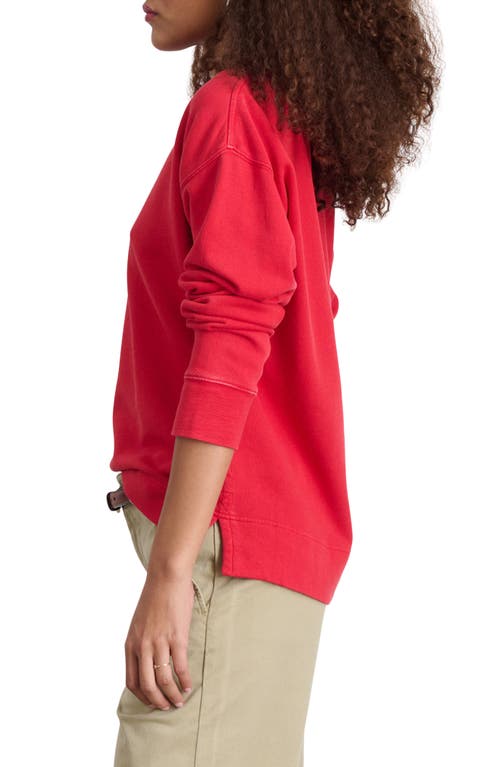 Shop Alex Mill Frankie Sweatshirt In Cardinal