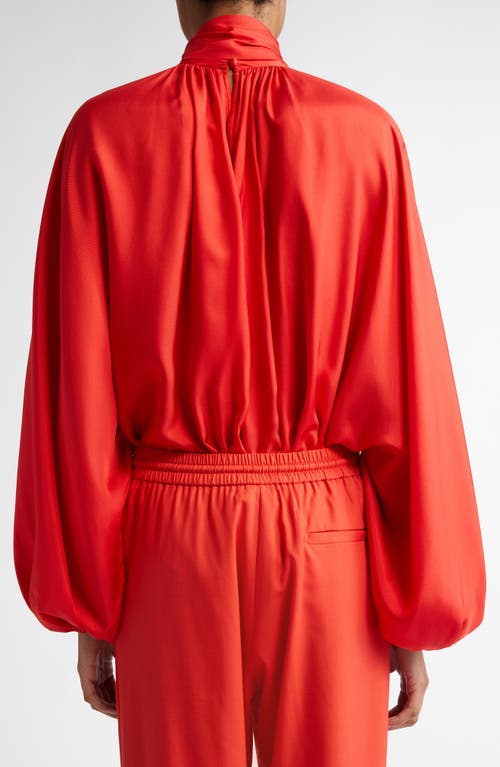 ZIMMERMANN ZIMMERMANN BATWING SLEEVE TIE NECK SILK TOP