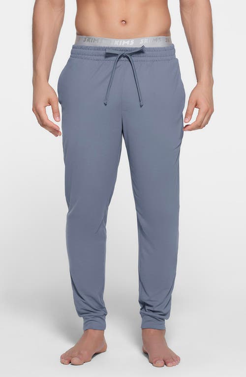 Skims Outdoor Jersey Tapered Joggers In Steel Blue