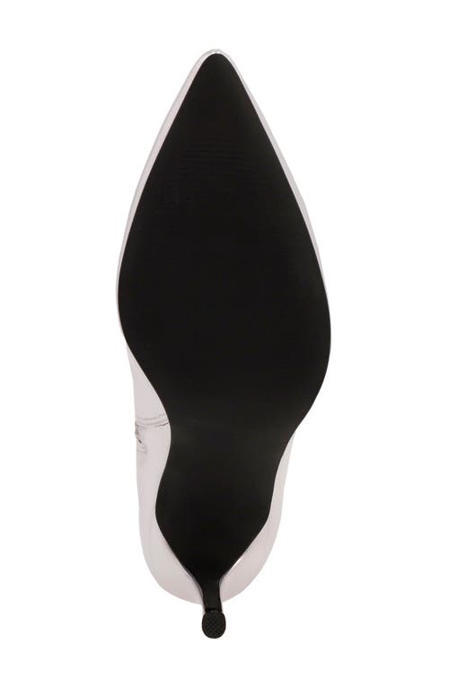 Mia Marysol Pointed Toe Boot In Silver