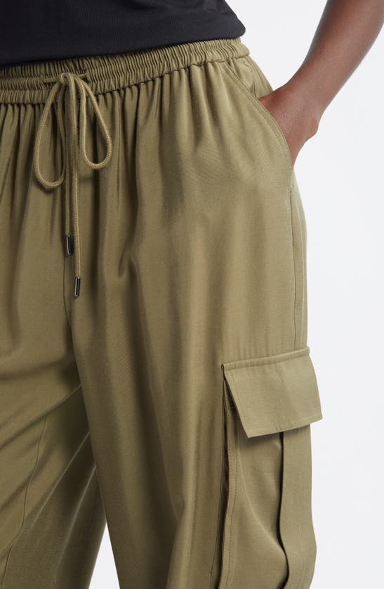 Shop Nordstrom Utility Cargo Joggers In Olive Burnt