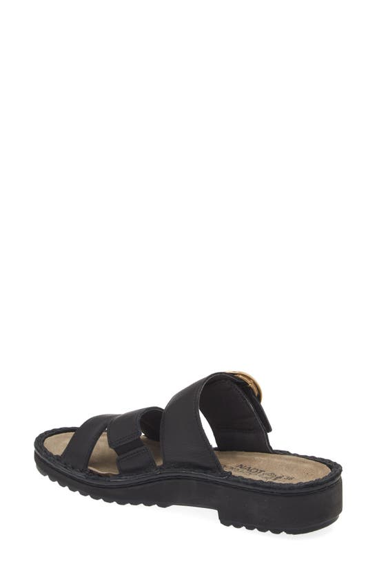 Naot Frey Sandal In Soft Black Leather