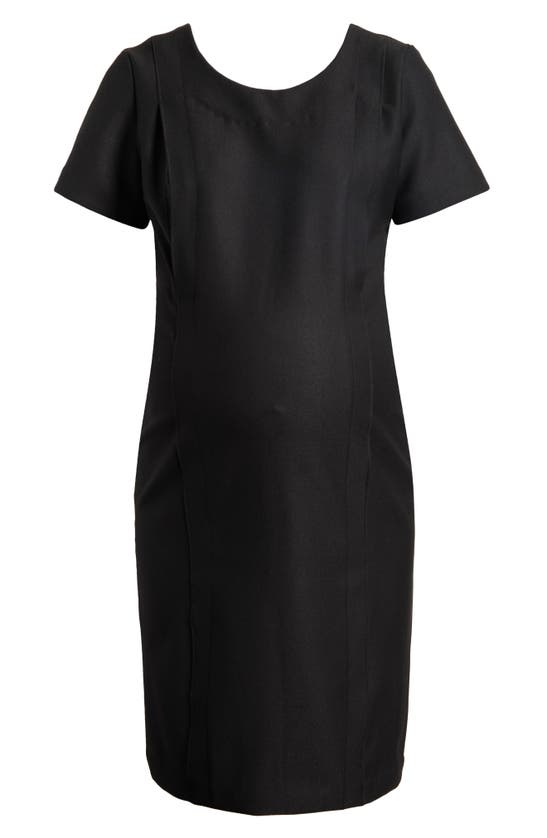 Shop Marion Maternity/nursing Dress In Black