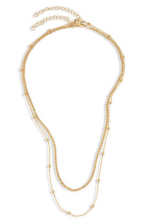 Shop Nordstrom Rack 2-pack Assorted Chain Necklaces In Gold