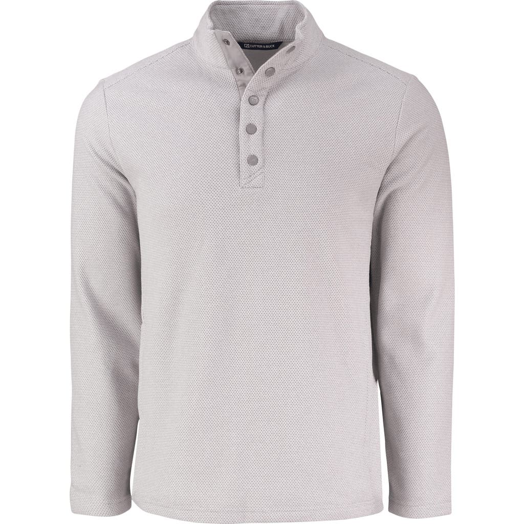 Cutter & Buck Hunts Point Fleece Snap Pullover In Polished