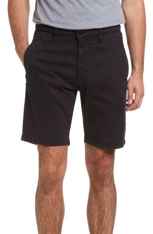 34 Heritage Men's Nevada Soft Touch Stretch Flat Front Shorts in Black Soft Touch