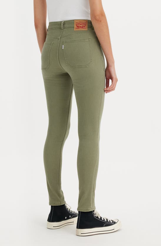 Shop Levi's® 721 High Rise Utility Skinny Jeans In Deep Lichen Green