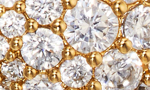 Nadri Cubic Zirconia Heart Stud Earrings In 18k Gold Plated In Gold