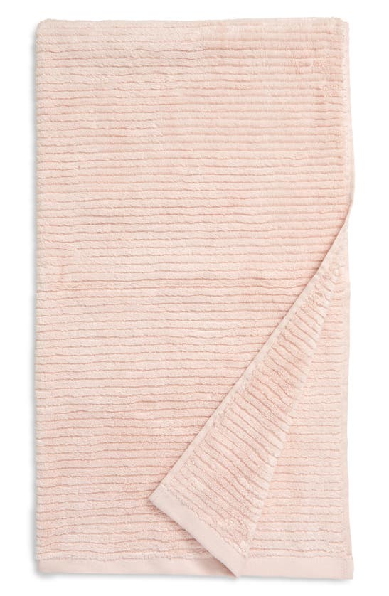 Nordstrom Hydro Ribbed Organic Cotton Blend Bath Towel In Pink Wisp
