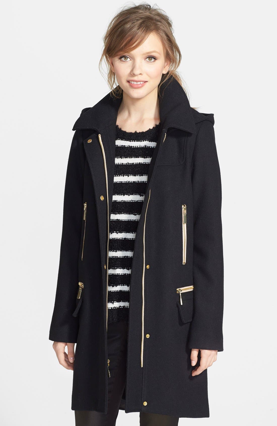 Vince Camuto Long Wool Blend Duffle Coat Nordstrom