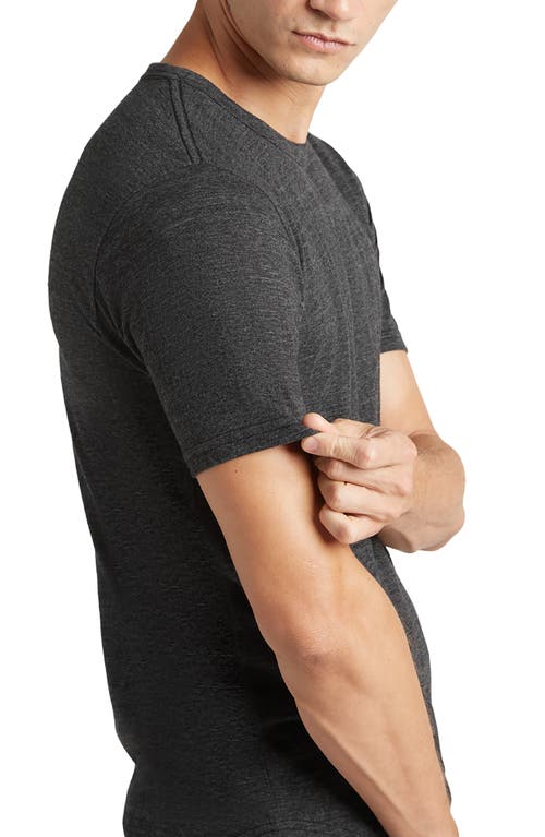 Shop Goodlife Scallop Crewneck T-shirt In Black