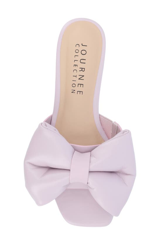 Shop Journee Collection Tru Comfort Foam Fayre Bow Flat In Lavender