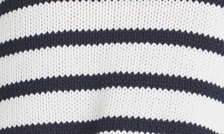 Shop Splendid Zoey Stripe Side Tie Sleeveless Sweater In White/ Navy