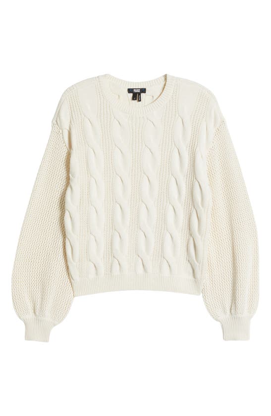 Paige Osanne Cable Stitch Sweater In Ivory
