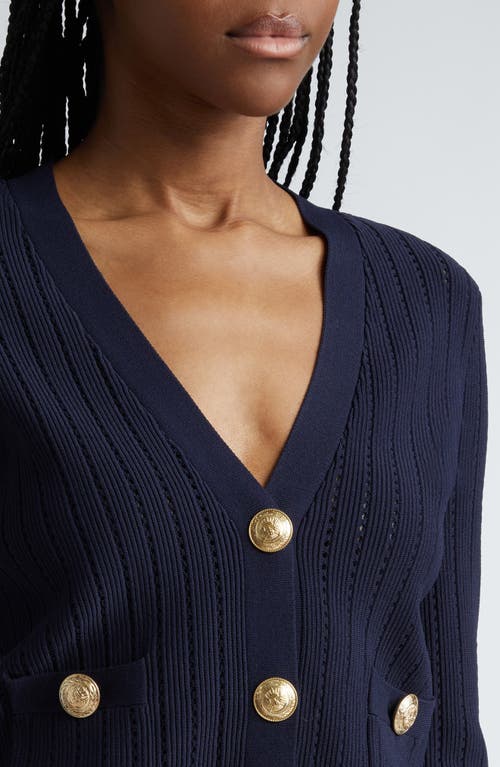 Shop L Agence L'agence Irvin Cardigan In Midnight/gold